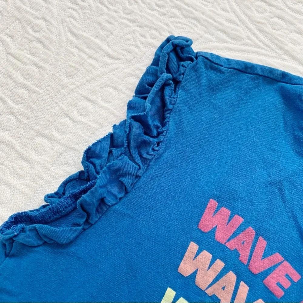 Gymboree Girls' Wave of Kindness Sleeveless Tee, Blue‎